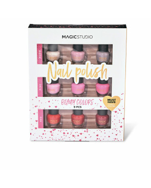 Set da Trucco Magic Studio Beauty Colors Nail Polish smalto 9 Pezzi