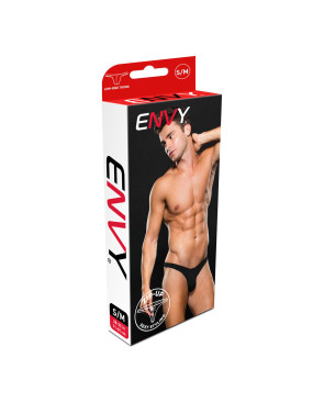 Tanga Envy Lowrise Zip Nero L/XL