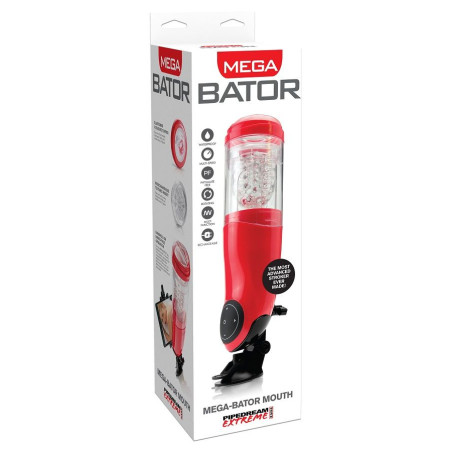 EXTREME TOYZ - PDX MEGA BATOR USB MASTURBATORE MASCHIO BOCCA ROSSO