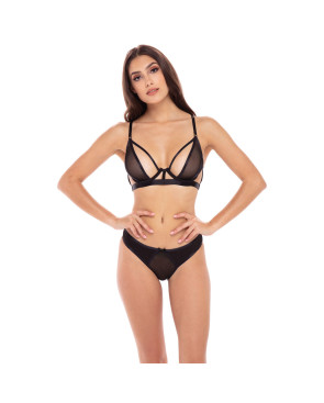 Set di Lingerie René Rofé Nero (S/M)