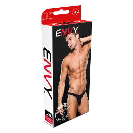 Tanga Lowrise Zip Envy Nero M/L