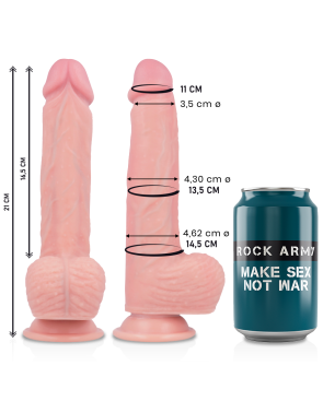 ROCKARMY - DILDO IN SILICONE LIQUIDO PREMIUM SPITFIRE 21 CM -O- 4.62 CM