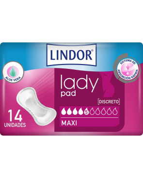 Assorbenti da incontinenza Lindor Lady Pad Maxi 14 Unità