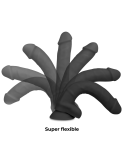 COCK MILLER - COCKSIL ARTICOLABILE IN SILICONE DENSIT NERO 13 CM