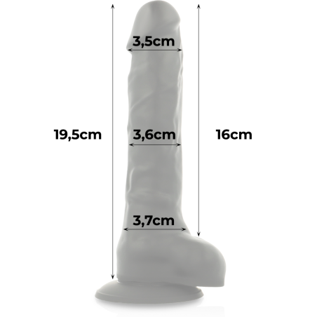 COCK MILLER - COCKSIL ARTICOLABILE IN SILICONE DENSIT NERO 19,5 CM