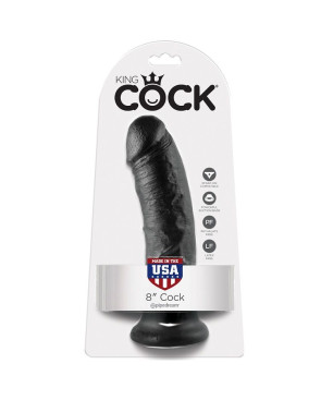 KING COCK - 8 DILDO NERO 20.3 CM