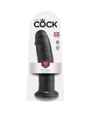 KING COCK - 10 DILDO NERO 25 CM