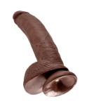 KING COCK - 9 DILDO MARRONE CON SFERE 22.9 CM