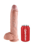 KING COCK - 10 DILDO FLESH CON SFERE 26.5 CM