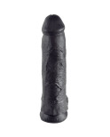 KING COCK - 12 DILDO NERO CON SFERE 30.48 CM