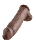 KING COCK - 12 DILDO MARRONE CON SFERE 30.48 CM