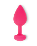 G-VIBE - FUNTOYS GPLUG VIBRATORE ANALE RICARICABILE GRANDE ROSA NEON 3.9CM