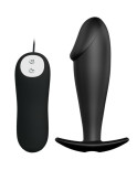 PRETTY LOVE - PLUG ANALE IN SILICONE FORMA DEL PENE E 12 MODALIT DI VIBRAZIONE NERO