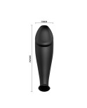 PRETTY LOVE - PLUG ANALE IN SILICONE FORMA DEL PENE E 12 MODALIT DI VIBRAZIONE NERO