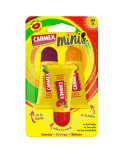 Balsamo Labbra idratante Carmex Triplo Fragola Ananas 3 Pezzi Ciliegia Spf 15