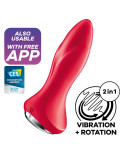 SATISFYER - ROTATOR PLUG 1+ APP VIBRANTE PLUG NERO