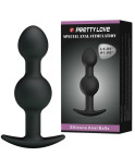 PRETTY LOVE - SFERE ANALI IN SILICONE PER STIMOLAZIONE SPECIALE 10.3 CM NERO