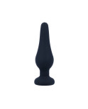 INTENSE - PLUG ANALE PIPO S SILICONE NERO 9,8 CM