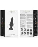 INTENSE - PLUG ANALE PIPO S SILICONE NERO 9,8 CM