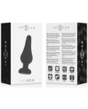 INTENSE - PLUG ANALE PIPO M SILICONE NERO 11 CM