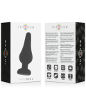 INTENSE - PLUG ANALE PIPO L SILICONE NERO 13 CM