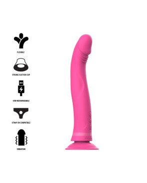 INTENSE - DILDO VIBRATORE IN SILICONE ROSA MICHELANGELO