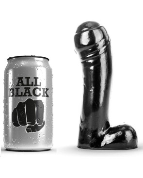 ALL BLACK - DILDO NERO 15 CM