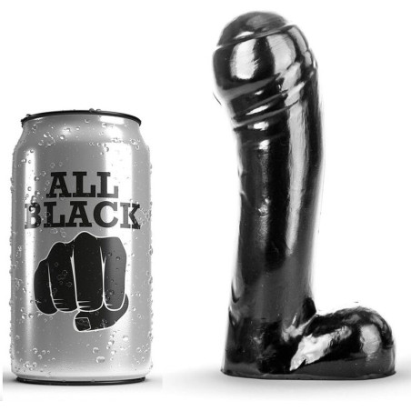 ALL BLACK - DILDO NERO 15 CM