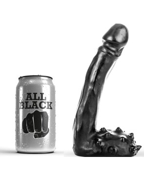 ALL BLACK - DILDO REALISTICO 19 CM