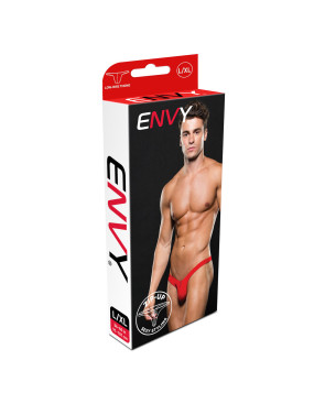 Tanga Lowrise Envy Zip Rosso S/M