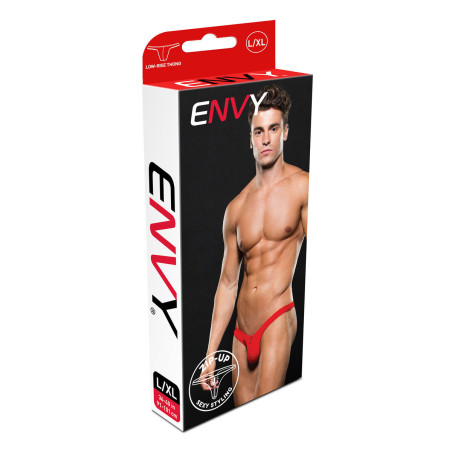 Tanga Lowrise Envy Zip Rosso S/M