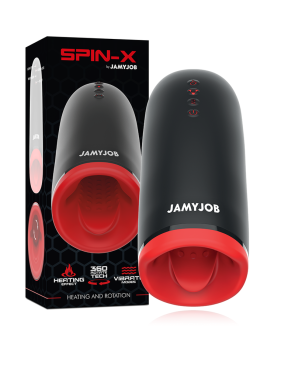 JAMYJOB - MASTURBATORE RISCALDANTE E ROTANTE SPIN-X