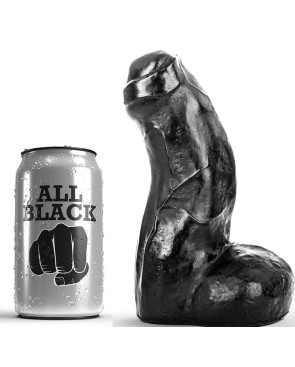 ALL BLACK - DONG NERO REALISTICO 17 CM