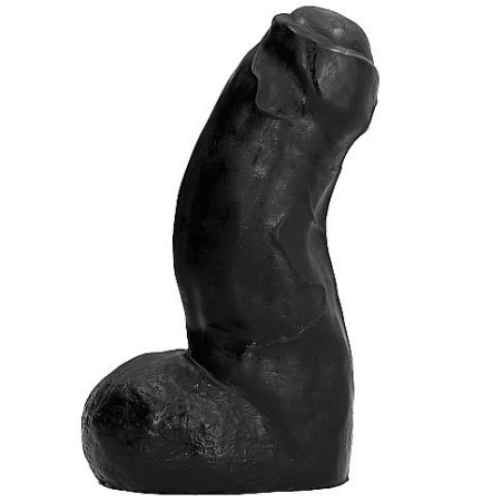 ALL BLACK - DONG NERO REALISTICO 17 CM