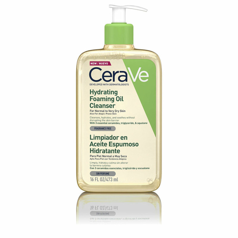 Olio Idratante CeraVe Hydrating Foaming Oil Cleanser Schiuma Detergente 473 ml