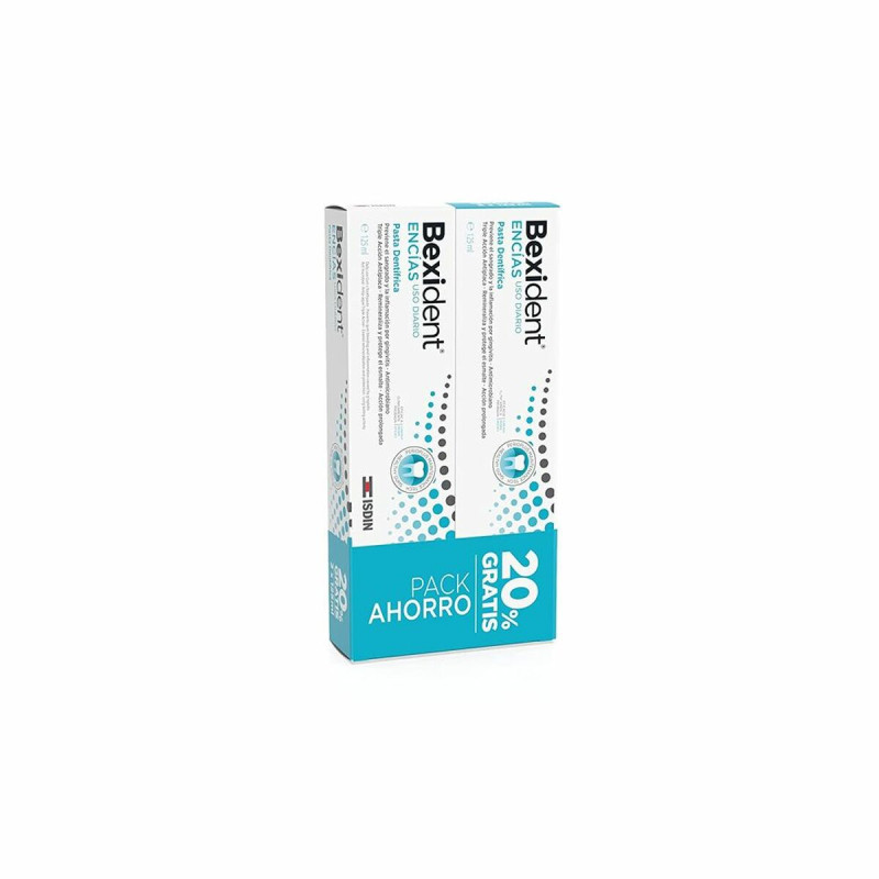 Dentifricio Cura delle Gengive Isdin Bexident Uso quotidiano 2 x 125 ml