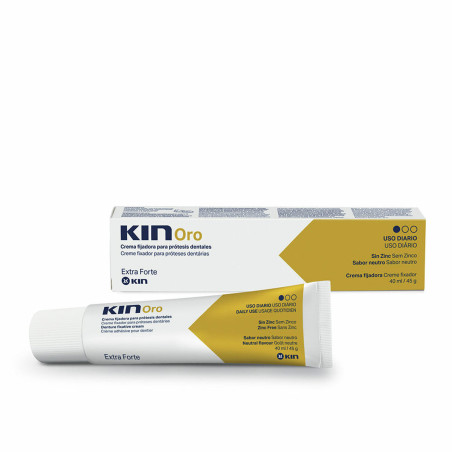 Crema per Fissaggio Dentiera Kin Kin Oro 40 ml Extra forte