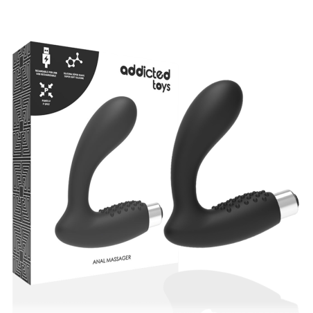 ADDICTED TOYS - VIBRATORE PROSTATICO RICARICABILE MODELLO 5 - NERO