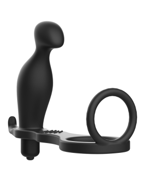 ADDICTED TOYS - PLUG ANALE CON ANELLO IN SILICONE NERO 12 CM