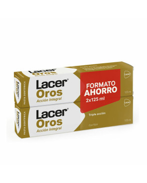 Dentifricio Tripla Azione Lacer Oro 2 x 125 ml (2 Pezzi)