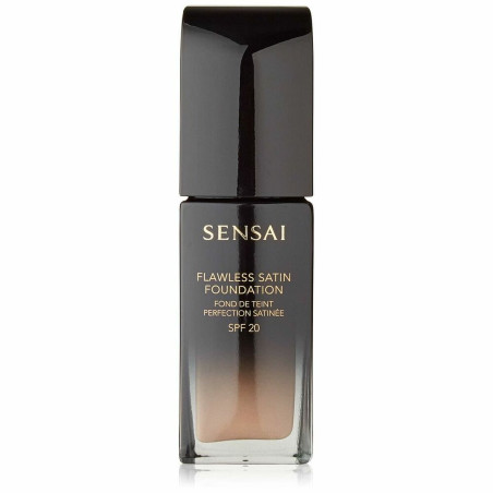 Base per Trucco Fluida Lawless Satin Foundation Sensai 202-Ochre beig (30 ml)