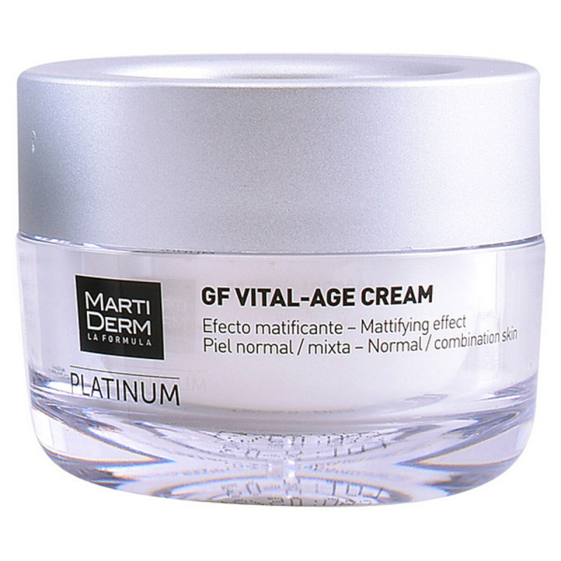 Crema Giorno Idratante Platinum GF Martiderm GF Vital-Age (50 ml) Spf 15 50 ml 400 ml (1 Unità)