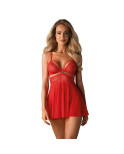 Baby-doll Obsessive 838-BAB-3 Rosso L/XL