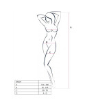 PASSION - WOMAN BS019 BODYSTOCKING NERO TAGLIA UNICA