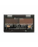 Trucco per Sopracciglia Rimmel London Brow This Way 003-Dark Brown