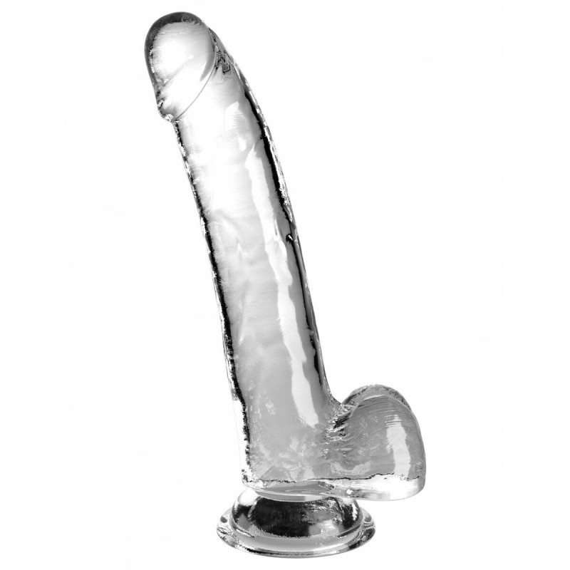 Dildo Realistico Pipedream King Cock Clear TPE Trasparente