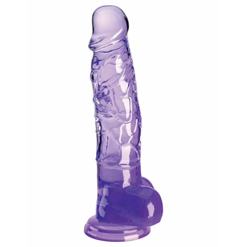 Dildo Realistico Pipedream King Cock Clear TPE Viola