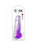 Dildo Realistico Pipedream King Cock Clear TPE Viola