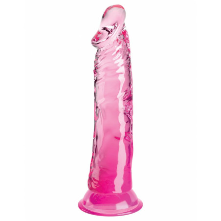 Dildo Realistico Pipedream King Cock Clear TPE Rosa