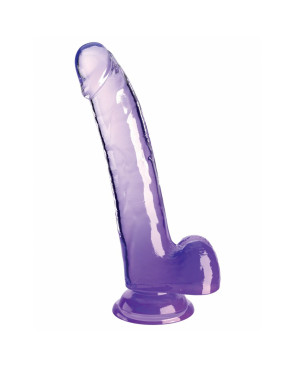 Dildo Realistico Pipedream King Cock Clear TPE Viola